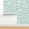 Floral Mint Green Tree Whimsical Plant Dragonflies Magnolia Soft Blue Aqua Large Scale Custom Removable Wallpaper by Spoonflower Peel & Stick Wallpaper 2FT Wide